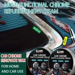 Universal Model Car Chrome Renovate Wax - Stainless Steel Refurbishing Cream For Cars Bikes Motorcycles - Rust And Oxidation Red
