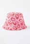 Cotton On Kids Reversible Bucket Hat - Blush Pink/varisty Red Strawberries