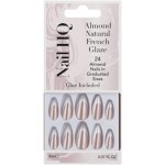 Nail HQ Almond Natural French Glaze Nails