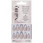 Nail HQ Almond Natural French Glaze Nails