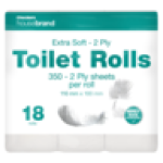 2 Ply Toilet Rolls 18-PACK