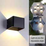 1PC LED Wall Lamp Outdoor Indoor Surface Mounted LED Wall Light Porch Garden 6W Ac 85-265V Courtyard Corridor Bedrooms