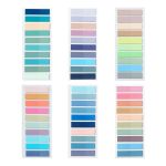 1200PCS Sticky Tabs Page Markers Morandi Sticky Note Tabs Strip Index Tabs