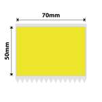 NB480 - - M3 Only - 70X50MM - 380 Yellow Labels