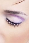 Black Baby Pink Rhinestone Eyelashes