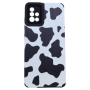 High Quality Cow Print Phone Case For Samsung Galaxy A51 - Black/white