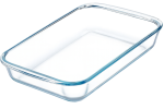 Rectangular Borosilicate Glass Baking Dish 3L Clear Heat Resistant