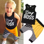 Boy Boss Black And Yellow 2PSC