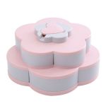 Pattern Rotating Fruit Bowl Double-layer Rotating Fruit Candy Box