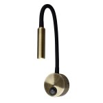 Sentra Flex LED Wall Light - Antique Brass White - White