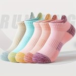 5 Pairs No Show Ankle Socks Casual & Lightweight Unisex Running Athletic Socks Women's Stockings & Hosiery