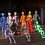 Diy 3D Action Figure Kit - 1PC 13-JOINT Movable Mixed Colors Polycarbonate Material