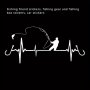 Fishing Friend Sticker Heartbeat Fishing Car Sticker Fishing Motorcycle Sticker Reflective Window Glass Sticker Fishing Box Sticker Wall Sticker