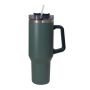 1.2L Stainless Steel Thermal Vacuum Travel Tumbler With Handle And Straw