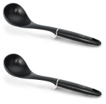 2 Piece Non-stick Soup Ladle Set - Black Royal Collection
