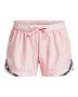 Girls' Ua Play Up Tri-color Shorts - Prime Pink / Yxl