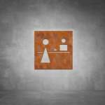 Reception Sign D01 - Rust - Powder Coated Aluminum