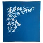 Silkscreen Stencil Leafy Corner 17CM X 17CM