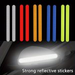 2PCS Car Rearview Mirror Rear Strong Reflective Warning Sticker Body Reflective Sticker Scratches Cover Decorative Stickers