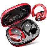 New Wireless Earbuds For Running Sports Wireless Earphones With Earhooks Pure Bass Sound Over Ear Headphones With Dual-led Displ