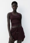 Ribbed Vest Top - Red
