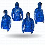 Assassin Hoodie Hex Camo Blue - XL - Basil Manning