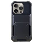 Hard Wallet Phone Case Compatible With Phone 15 Pro - Black