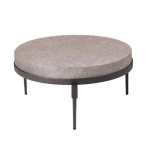 Industrial Slate Circle Table