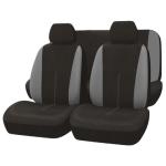 6 Piece Seat Cover Set White Grey