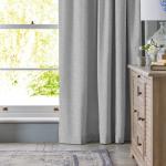 Leaf Lined Taped Curtain Fossil - Longer Length 270CM W X 250CM L