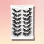 7 Pairs False Eyelashes Natural 3D Silk False Eyelashes Thick Curling Lashes Extension 16-18MM