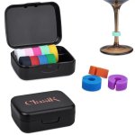 Clink Wine Glass Marker Rings Set