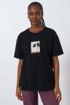 Oversized Graphic T-Shirt - XL Black