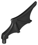 Parts Minifigure Wing Bat Style 15082 - Black