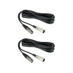Nearstream Balanced Xlr Male To Female Microphone Cable 2M – 2 Pack