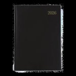 A4 Week-to-view Diary Padded Black 2026