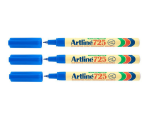 EK725 Extra Fine Permanent Marker 0.4MM Blue - Pack Of 3