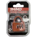 16MM Width Coded Padlock - 3-DIGIT Combination