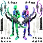 Sansgoup T13 Action Figure Set Assembly Completed 3D Printed Multi-jointed Movable Titan 13 Lucky Dummy 13 Mobile Robot Nova 13