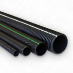 Geoduct DN160 Hdpe Corrugated Double Wall Cable Duct 6M Length Solid