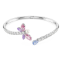 SWAROVSKI Ariana Grande X Bangle Mixed Cuts Dragonfly Multicolored Rhodium Plated - L-17.9CM