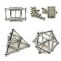 Magnetic Building Blocks Set Silver