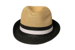 Mens Ballito Hat In Multi - Black white natural 61 Cm