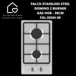 Falco Stainless Steel Domino 2 Burner Gas Hob - 30CM FAL-SSGH-30