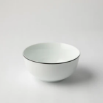 Jenna Clifford - Premium Porcelain 14CM Cereal Bowl With Black Band Set Of 4