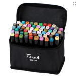 Pack Of 60 Double Headed Alcohol Oil Art Marker Set