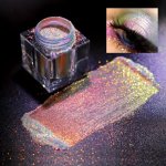 8 Colors Polarized Chameleon Glitter Eyeshadow -waterproof Sweatproof And Magic Highlight Eye Makeup Finger Sized Easy To Carry
