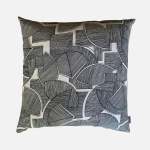 Scatter Cushion - Disa Black On Linen