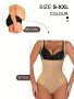 Women's Seamless High Waisted Thong Shapewear Zippered Belly Tightening Underwear Buttocks Lifting And Belly Shaping Underwear