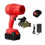Cordless Jet Air Blower With Charger Work Gloves & Rechargeable Battery